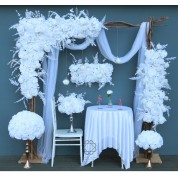 Baby Blue Silver And White Wedding Decorations