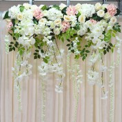 Orchid Flower Arrangements In Tall Vass For Weddings