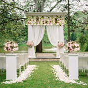 Yellow And White Table Runner