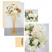 Flower Arrangement Using Orange Black And White Flowers