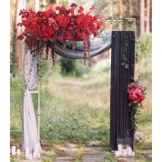 Wine Red Wedding Decor