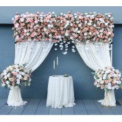 Cut Flowers On A Table Background