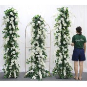 Dark Green And White Wedding Decor