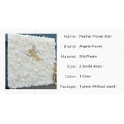 Feather Flower Wall Decor