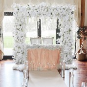 Mason Jar With Lace Trim Wedding Decor