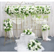 Faux White Flower Arrangement