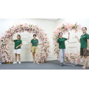 S07705 Champagne Flower Over The Door Wall Décor