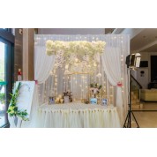 Lemon Green And White Wedding Decor