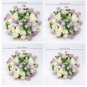 Mini Tiny Wrapped Artificial Flower Bouquet