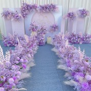 Deep Purple Wedding Table Decorations