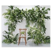 Champagne And Green Wedding Decor