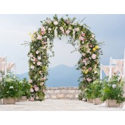 Holiday Flower Arrangment In Bowl