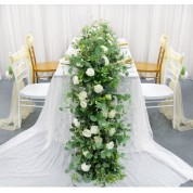 White Table Runner Short