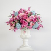 Coral Organza Table Runner