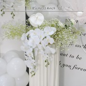 Greenery Wall With Script Letter Flower