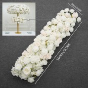 White Peony Table Runner