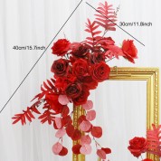 Gold And Wine Red Wedding Decorations