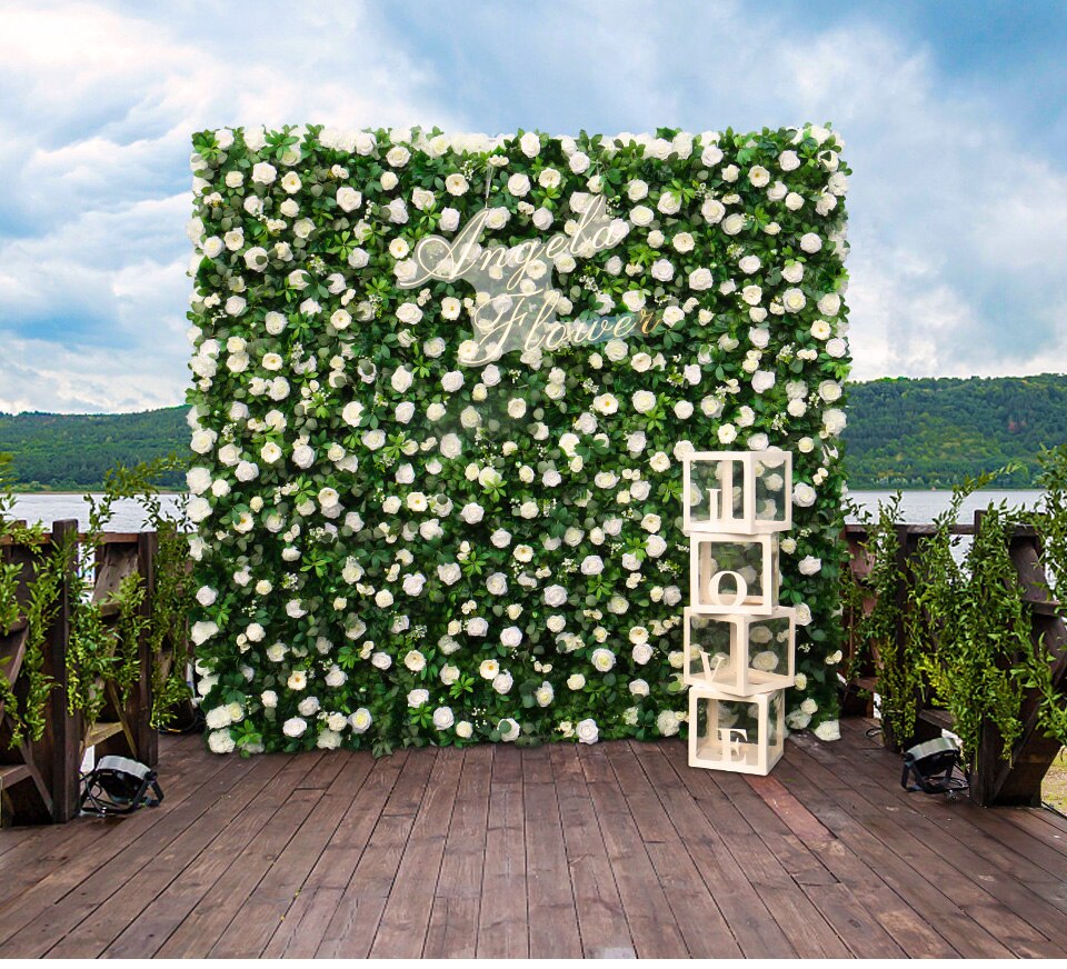 country wedding arch with hatns1