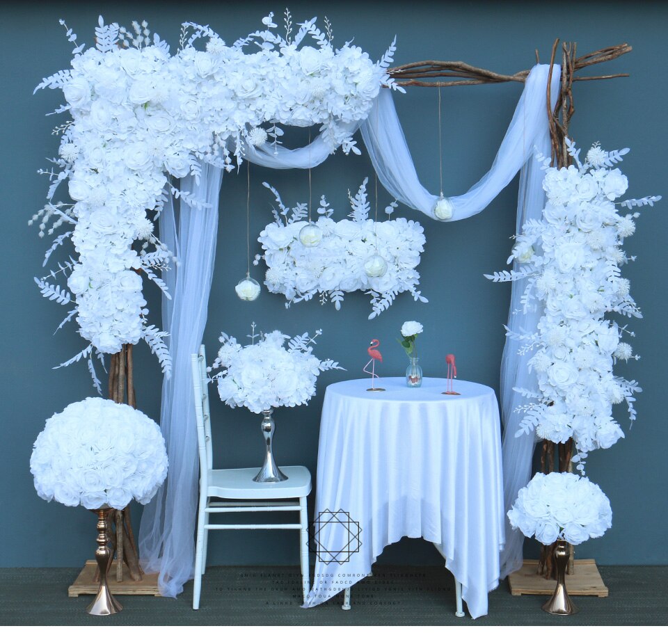 baby blue silver and white wedding decorations