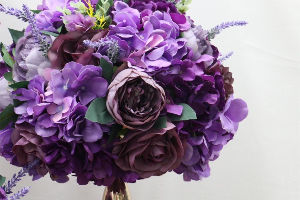 purple outdoor flower arrangements7