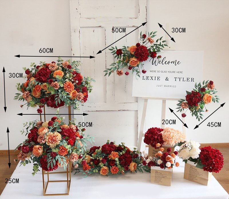 christmas wedding top table flowers1