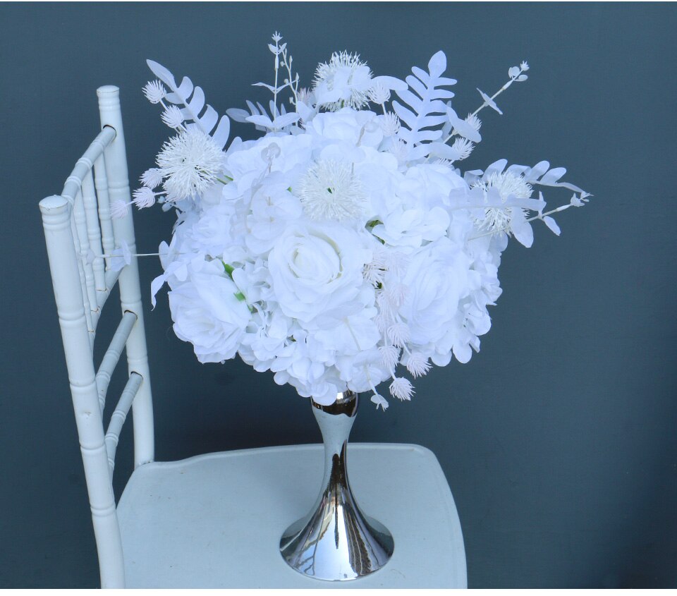 baby blue silver and white wedding decorations7