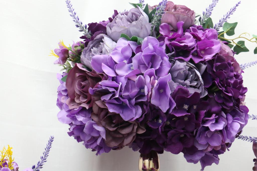 purple outdoor flower arrangements8