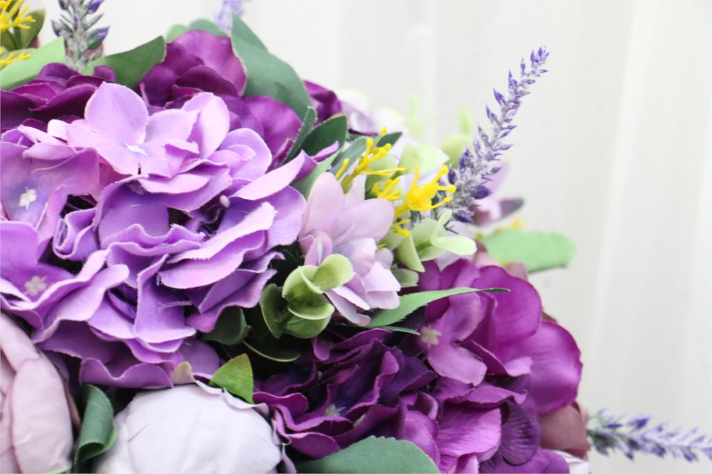 purple outdoor flower arrangements3