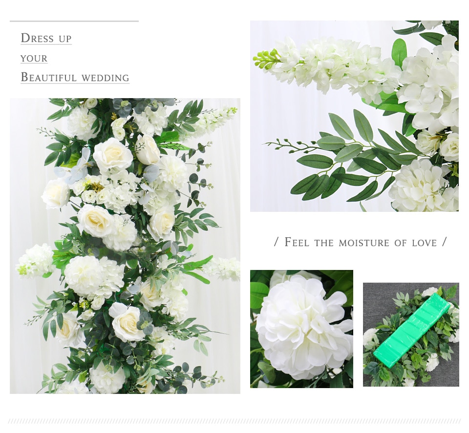 dark green and white wedding decor4