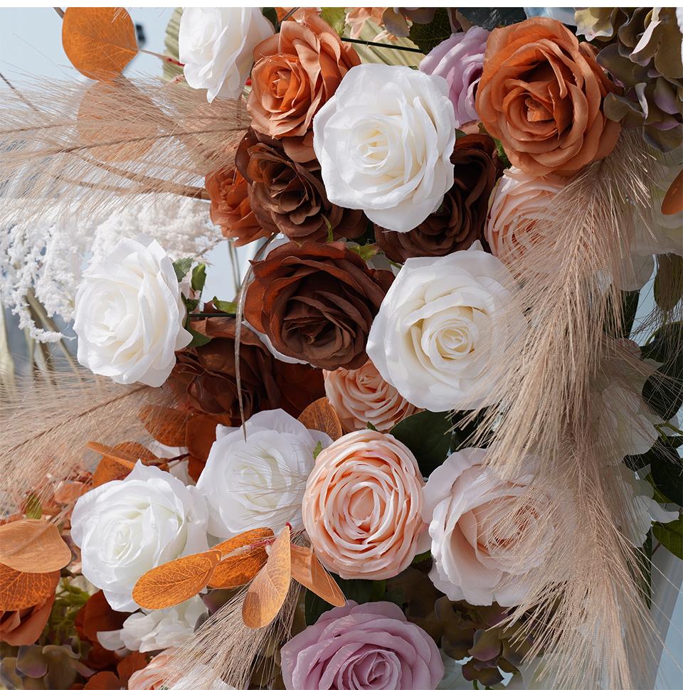 orange pink wedding decorations8