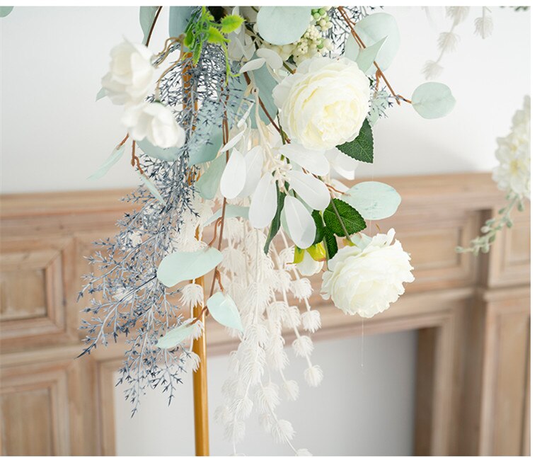 wedding arch with purple tulle9