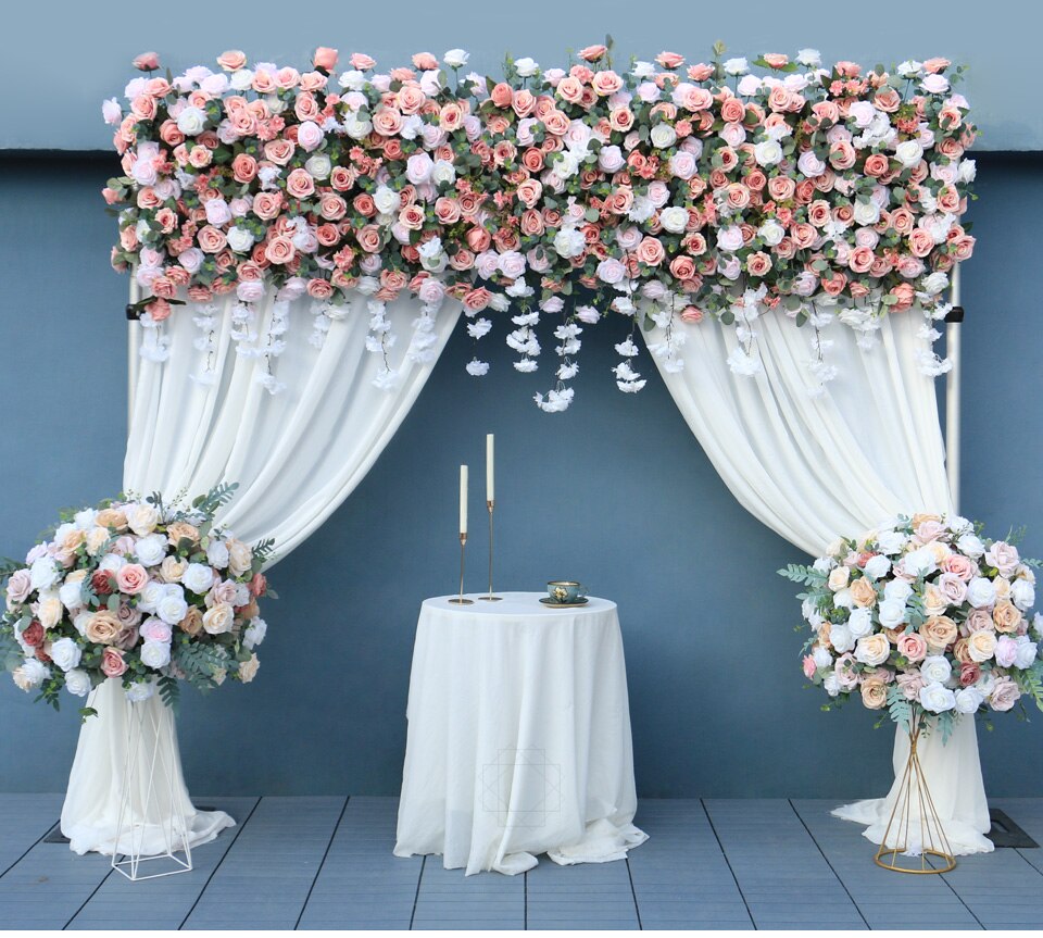 table setting flowers