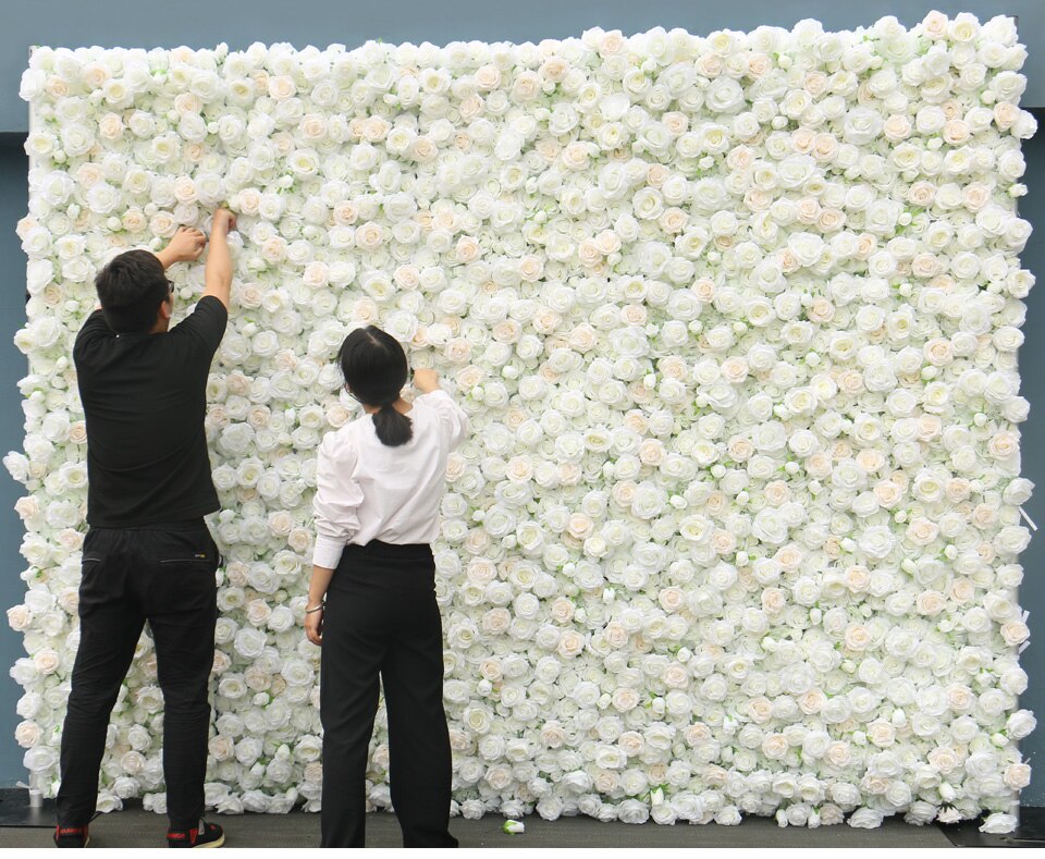 white flower creeping plants over wall10