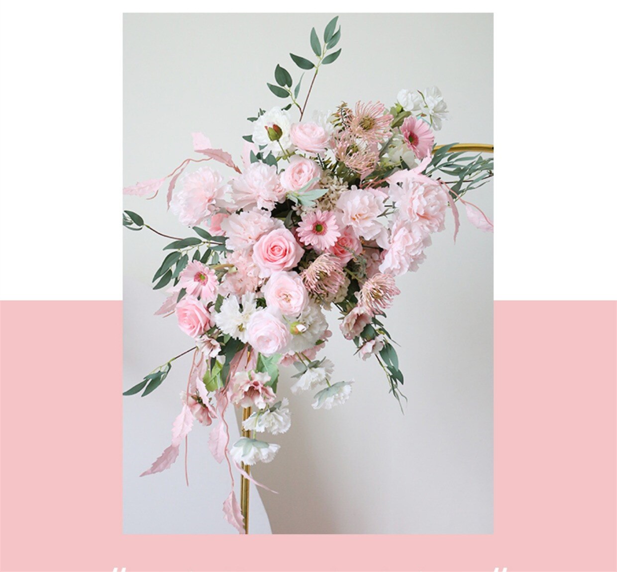 pink and white flower bouquets for weddings1