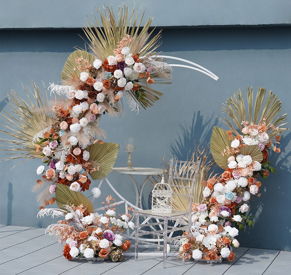 orange pink wedding decorations