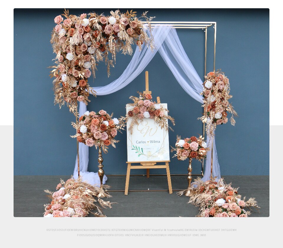 gold wedding arch frame4