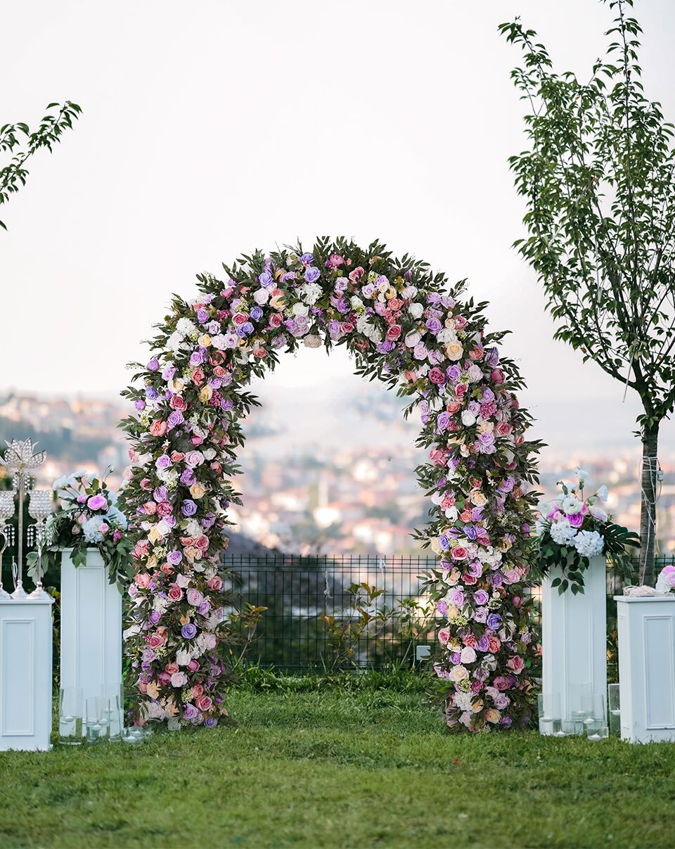 candle stand wedding decor