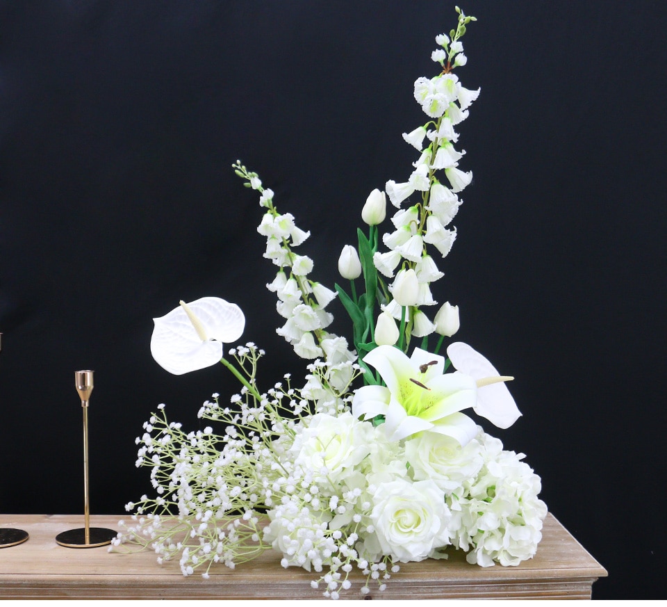 white tulips artificial flowers10