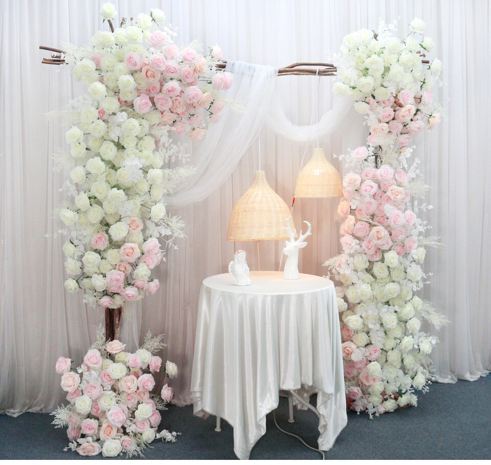 square wooden wedding arches