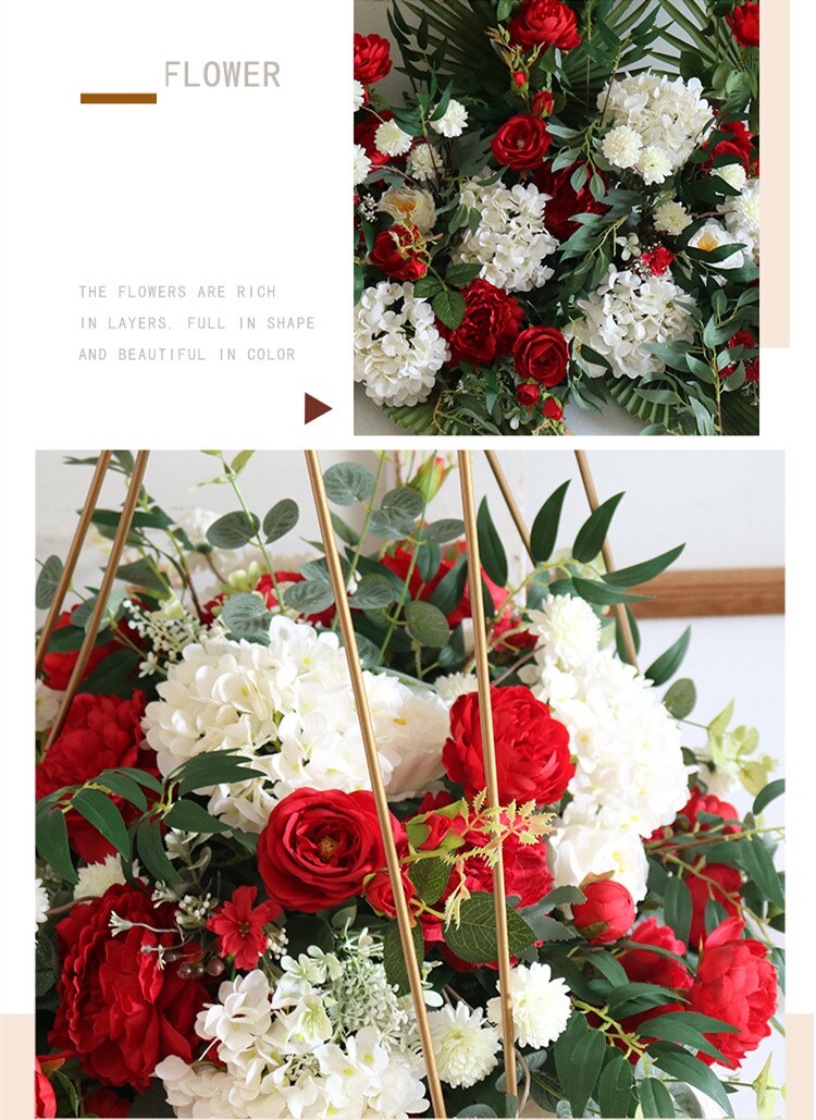 poinsettia flower arrange1