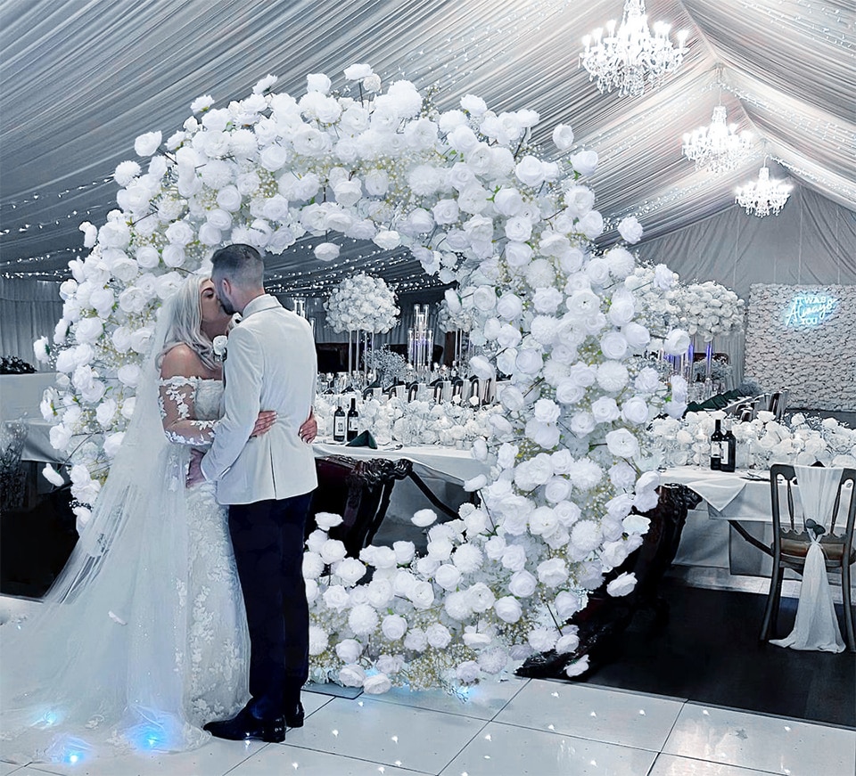 wedding hair comb flower