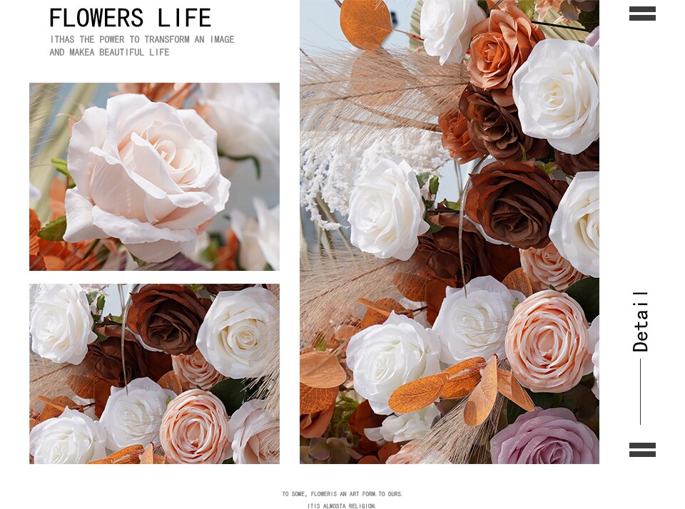 orange pink wedding decorations2