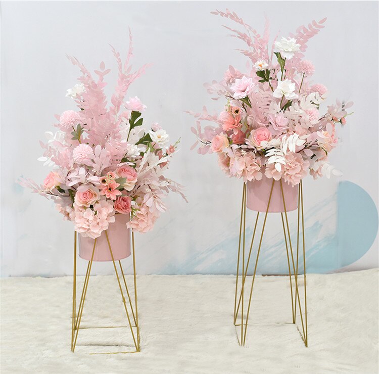 gray and pink wedding decorations9