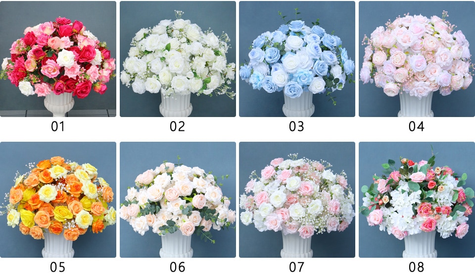 artificial flower arrangements for a headstone vase2