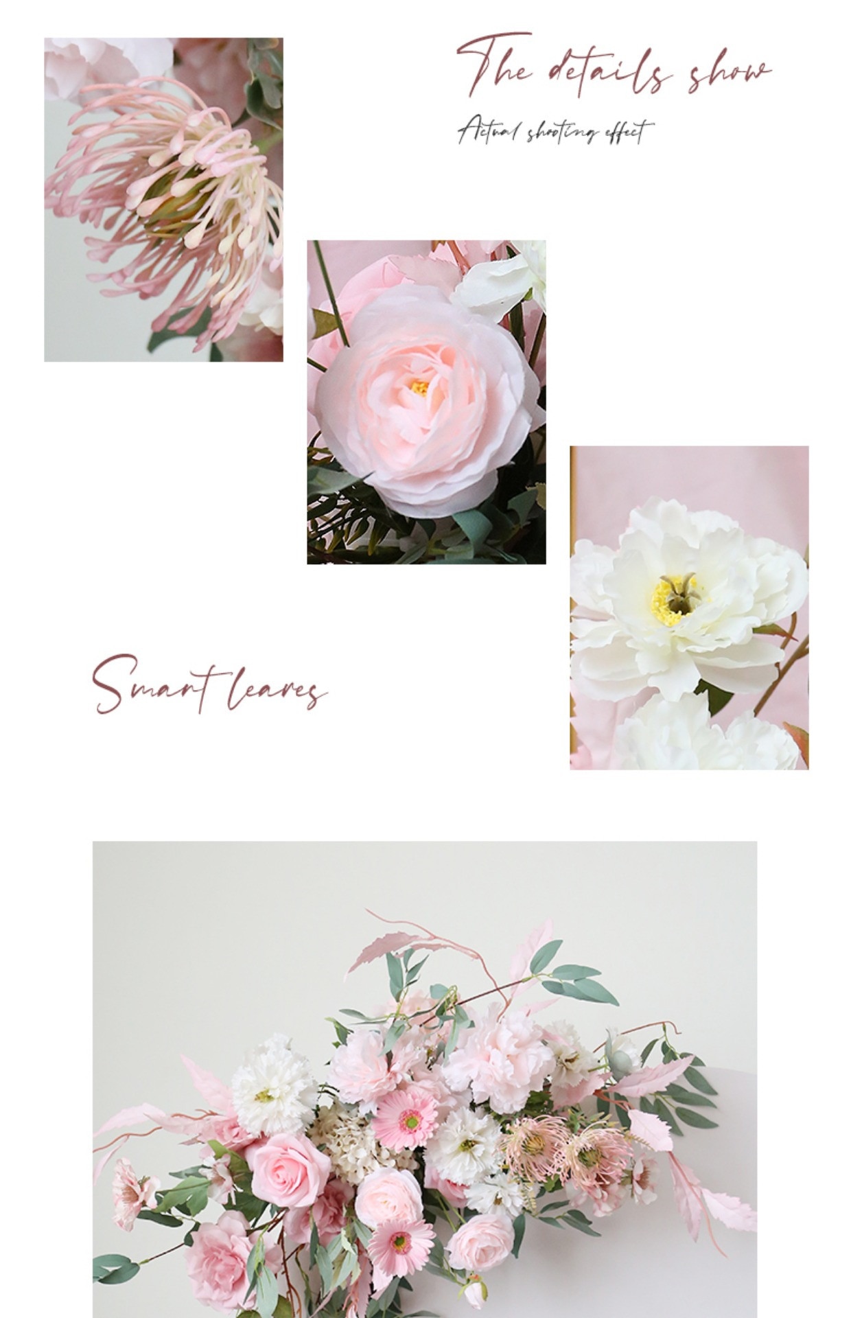 pink and white flower bouquets for weddings4