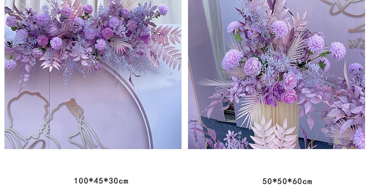 deep purple wedding table decorations7