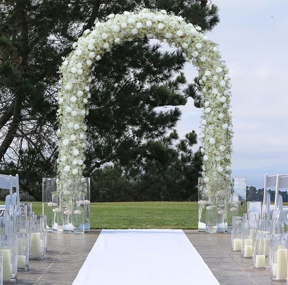 wedding arch flower swag real flowers