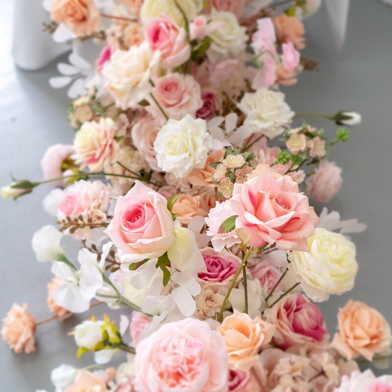 chiffon table runner hung from ceiling7