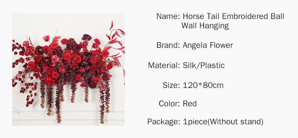 wine red wedding decor1