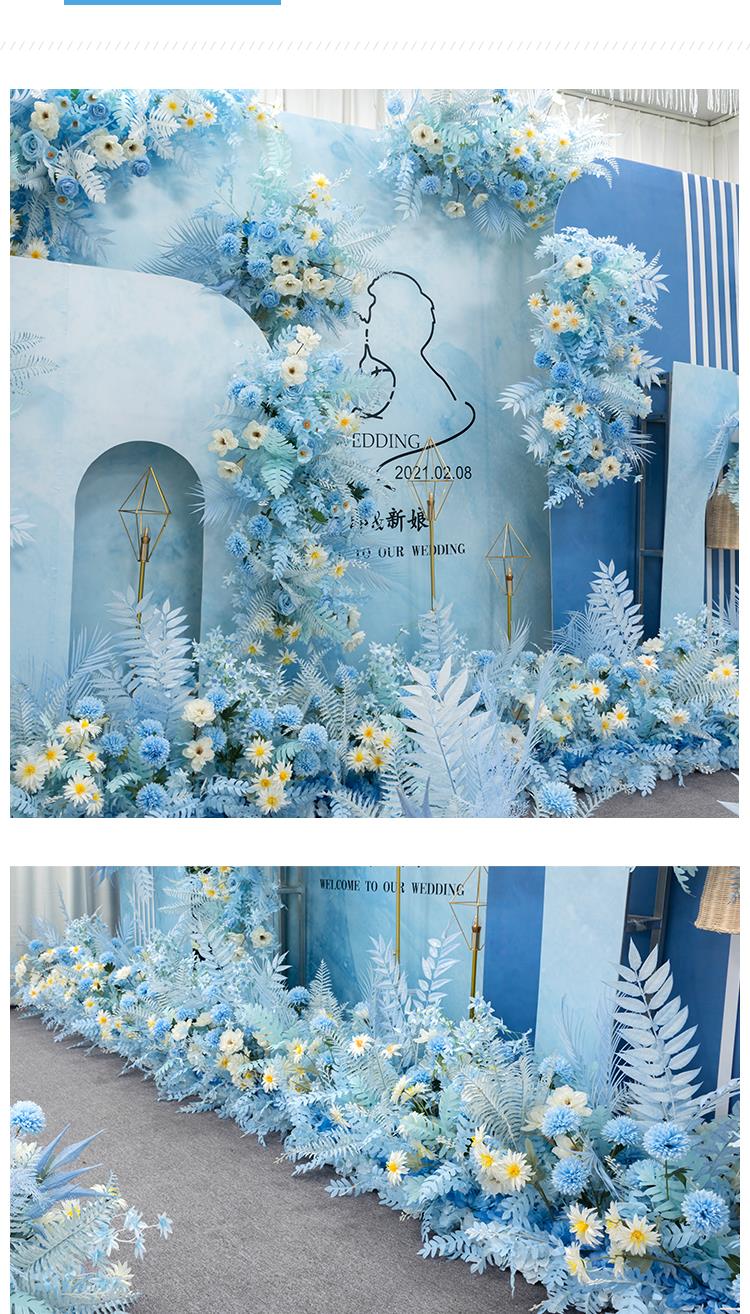 navy wedding reception decor7